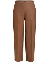 Marina Rinaldi - Hose aus baumwollmischung mit denim-finish - Lyst