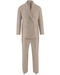 Tagliatore - Kostuums ,Katoen Double-Breasted Pak - Lyst