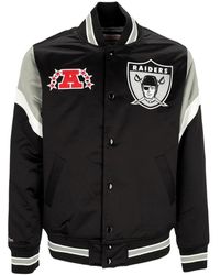 Mitchell & Ness - Oakland Raiders Bomberjacke Nfl Teamfarben - Lyst