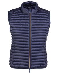 Save The Duck - Jassen ,Blauw ,Nylon Arabella Gewatteerde Gilet - Lyst