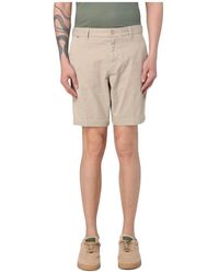 HUGO - Stijlvolle Gele Crème Casual Shorts - Lyst