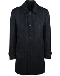 L.B.M. 1911 - L.B. 1911, ,Jassen ,Blauw ,Wol Cappotto - Lyst