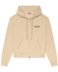 KENZO - Hoodies & Sweatvesten ,Katoen City Zip-Through Hoodie - Lyst