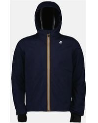 K-Way - Jassen ,Blauw ,Polyester Jacko Bonded Jacket - Lyst
