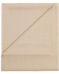 Alpha Studio - Accessoires ,Wol Wollen Sjaal Met Mini Bangs - Lyst
