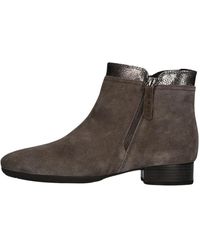 Gabor - Taupe Wildleder Stiefeletten Mit Seitenreißverschluss - Lyst