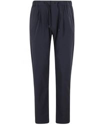 Herno - Broeken ,Blauw ,Wol Easy Wool Broeken - Lyst