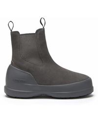 Moon Boot - Schoenen ,Grijs ,Suède Grijze Enkellaarzen Aw 24 Stijl - Lyst