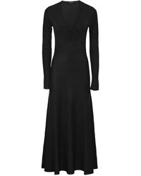 Fabiana Filippi - Elegante vestido largo de lurex de viscosa con escote en v - Lyst