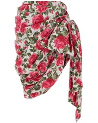 Chloé - Rokken ,Veelkleurig ,Katoen Printed Poplin Skirt - Lyst