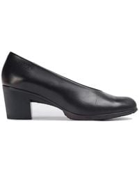 Wonders - Schoenen ,Zwart ,Leer Zwarte Leren Hoge Hak Schoen - Lyst