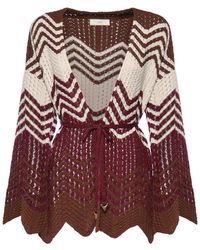Akep - Chevron Cardigan - Lyst
