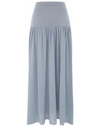 Zimmermann - Rokken ,Blauw ,Katoen Gegroeide Midi Rok - Lyst