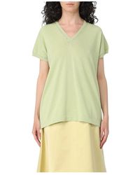 Fabiana Filippi - Luxe V-Hals Gebreide Top - Lyst