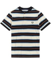 Fred Perry - Bomber Collar Polo Shirt - Lyst