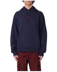 Marni - Hoodie Mit Gesticktem Logo - Lyst