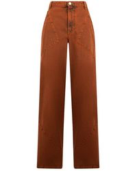 Alberta Ferretti - Jeans ,Oranje ,Jeans - Lyst