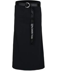Maicazz - Rokken ,Zwart ,Leer Klassieke Zwarte Reisrok Pretty - Lyst