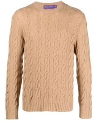 Ralph Lauren - Brauner langarm hoodie casual pullover - Lyst