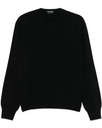 Tom Ford - Schwarzer Rundhalsausschnitt Pullover - Lyst