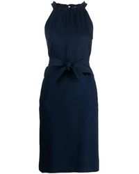 P.A.R.O.S.H. - Jurk Met Gesmockte Hals - Lyst