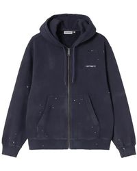 Carhartt - Hoodies & Sweatvesten ,Blauw ,Katoen Hooded Painter Jacket - Lyst