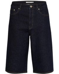 Gestuz - Denim Lange Shorts &Amp; Knickers - Lyst