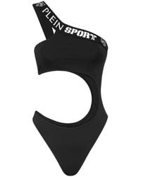 Philipp Plein - Fitness ,Zwart ,Polyester Monokini Barok Tijger - Lyst