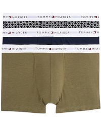 Tommy Hilfiger - Ondergoed ,Veelkleurig ,Katoen Boxer Trunk Set - Lyst