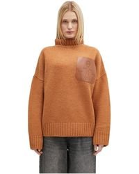 JW Anderson - Leren Patch Pocket Trui - Lyst