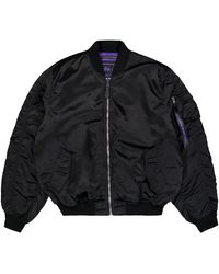 Alpha Industries - Jassen ,Zwart ,Polyester Ma-1 Uv Bomber Jacket - Lyst
