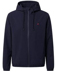Replay - Jassen ,Blauw ,Polyester Micro Poly Hoodie Jacket - Lyst
