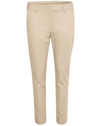 Kaffe - Broeken ,Grijs ,Veren Grijs Chino Broek - Lyst