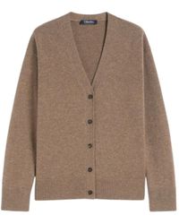 Max Mara - Truien & Vesten ,Bruin ,Wol Kasjmier Wol Vest Bruin - Lyst