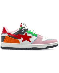 A Bathing Ape - Schoenen ,Veelkleurig ,Leer Sta Leren Sneakers - Lyst