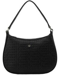 Pollini - Logo Lettering Hobo Schultertasche - Lyst