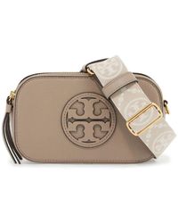 Tory Burch - Strukturierte leder mini crossbody tasche - Lyst