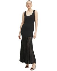 Michael Kors - Stretch Viscose Blend Sheer Maxi Jurk - Lyst