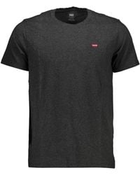 Levi's - Grijs Katoenen T-Shirt - Lyst