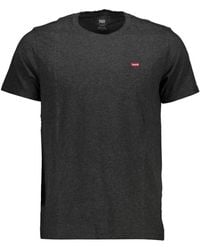 Levi's - Grijs Katoenen T-Shirt - Lyst