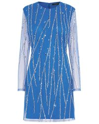 Bruuns Bazaar - Kleedjes ,Blauw ,Pailletten Brahea Bbeas Jurk - Lyst