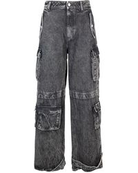 ICON DENIM - Cargo wide leg jeans - Lyst