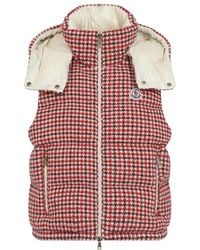 Moncler - Jassen ,Rood ,Wol Niverolle Vest Jacket - Lyst