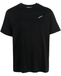 Coperni - Tops ,Zwart ,Katoen T-Shirt Met Geborduurd Logo - Lyst
