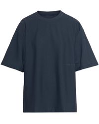 Rethinkit Studios - Tops ,Blauw ,Oversized T-Shirt Met Geborduurd Logo - Lyst