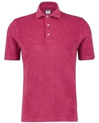 Fedeli - Tops ,Roze ,Katoen Roze Terry Katoenen Poloshirt - Lyst