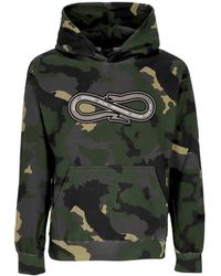 Propaganda - Hoodies & Sweatvesten ,Veelkleurig ,Katoen Zwarte Baseball Hoodie Met Camo Print - Lyst