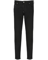 DSquared² - Slim-fit jeans,schwarze denim jeans sigretta cut - Lyst
