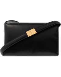 Marni - Tassen ,Zwart ,Leer Prisma Medium Schoudertas - Lyst