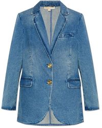 Michael Kors - Denim blazer - Lyst
